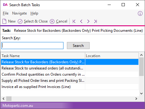 Exo Distribution Advantage Help - Creating a Sales Order Batch