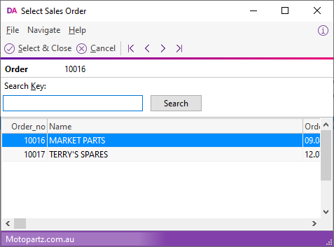 Exo Distribution Advantage Help - Creating a Sales Order Batch