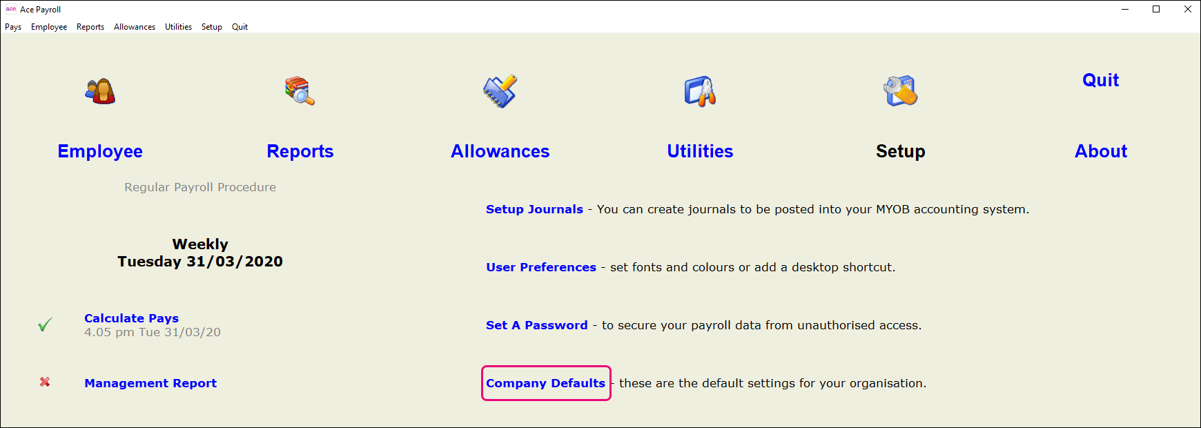 https://help.myob.com.au/files/ace/images/Setup%20menu%20Company%20Defaults.png