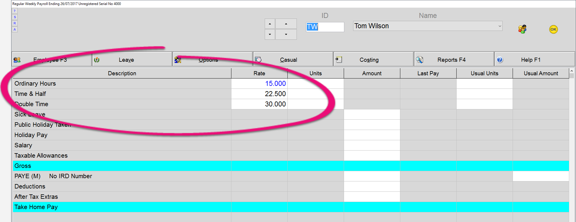 9. Process your regular pay