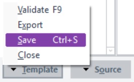 EDI Template Mapping Template Button