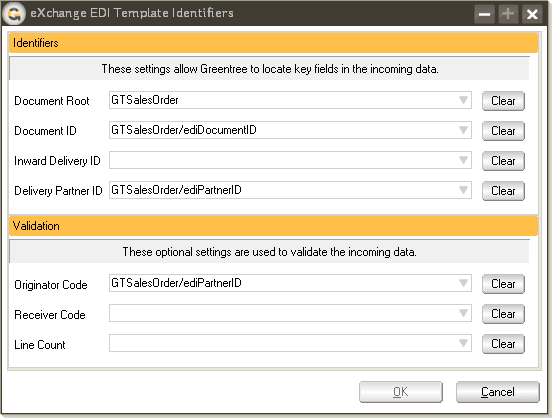 EDI Template Source Validation