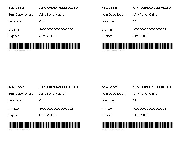 IN Receiving Item Report